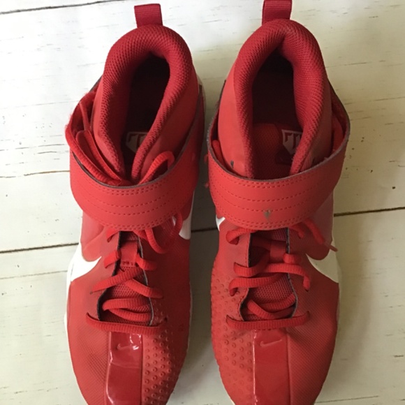 Nike Baseball Cleats - Trout Red Youth Size 6 EUR 38.5 - Picture 9 of 9